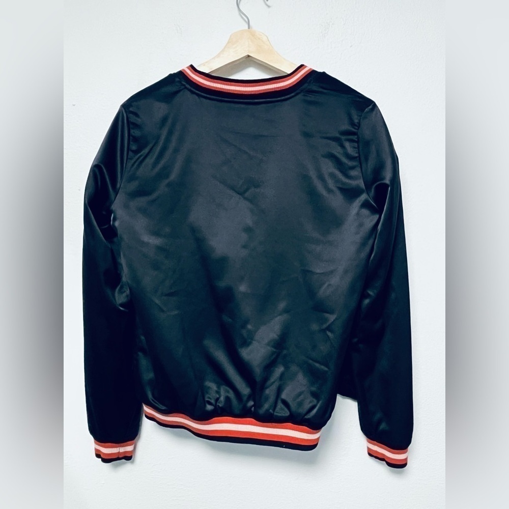 Blockcore Varsity Retro Style Full Zip Up Jacket Size Medium - Picture 8 of 10